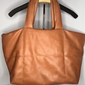 Free People Cloud Commuter Tan/Orange Boho Casual Tote Bag